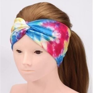 Boho tie dye twisted headband